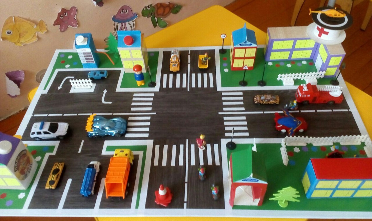 Макет дороги по ПДД для детского сада