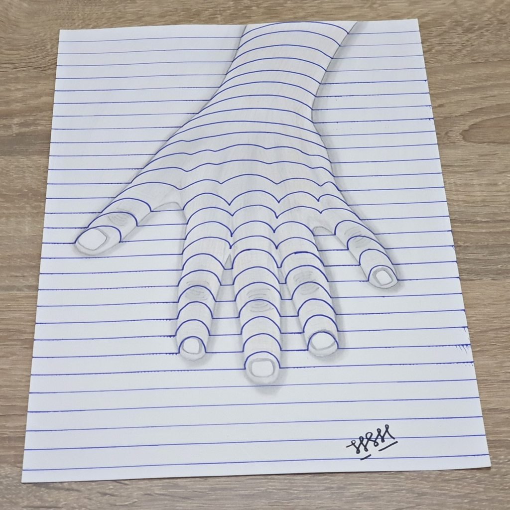 Оптические иллюзии ручкой