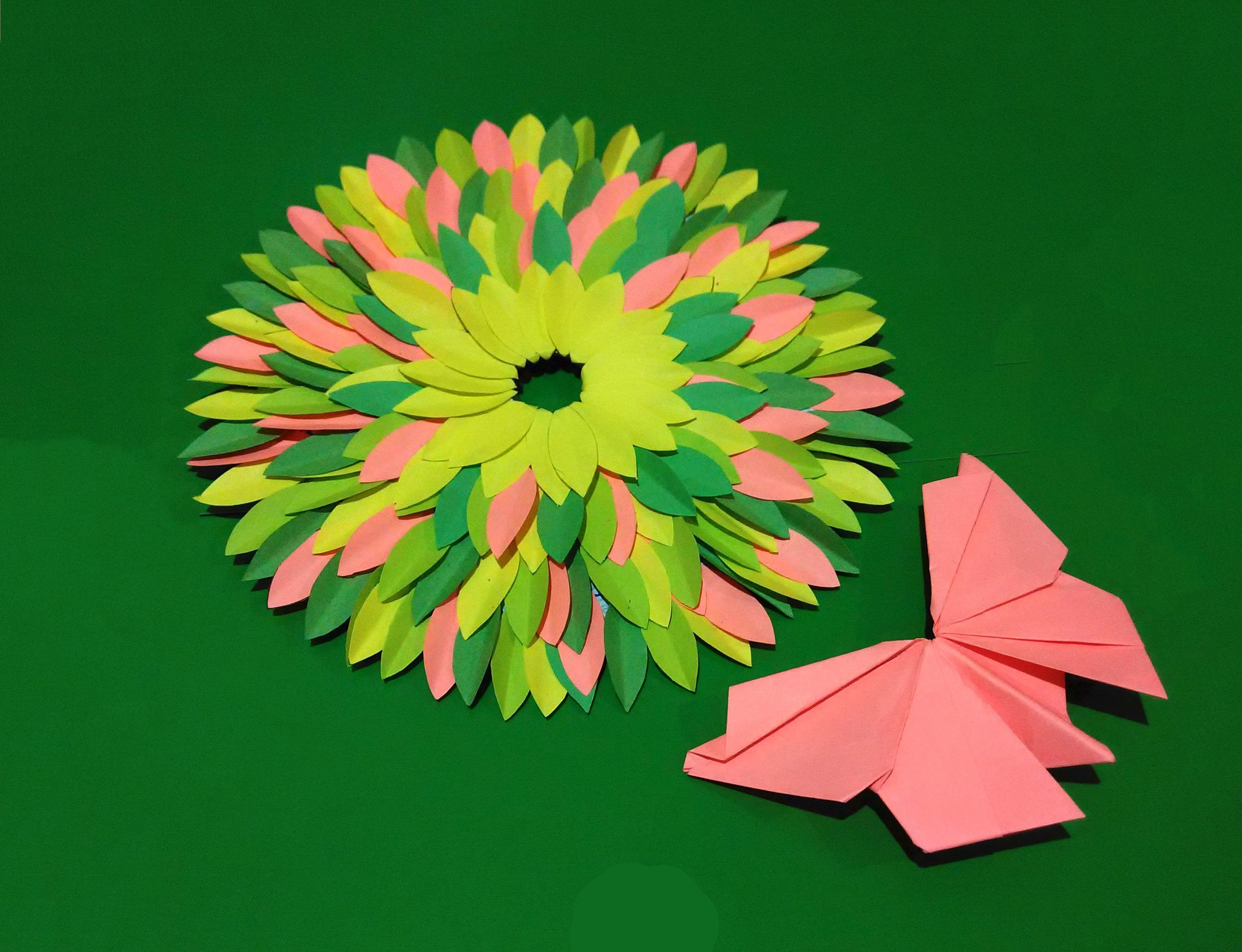 Весенние цветы оригами для детей