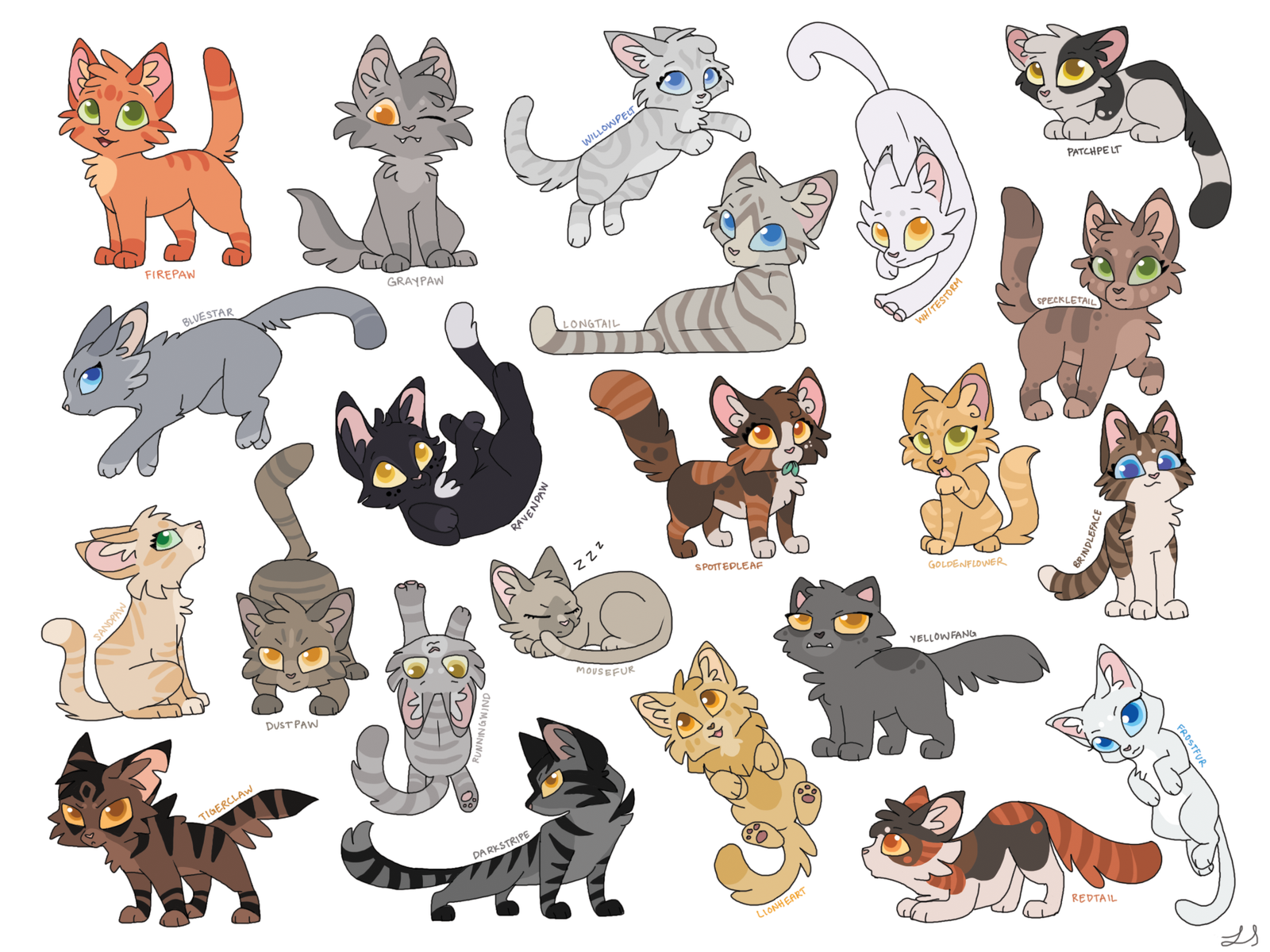 Коты Воители персонажи