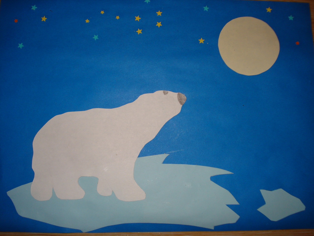 Медведь на льдине поделка