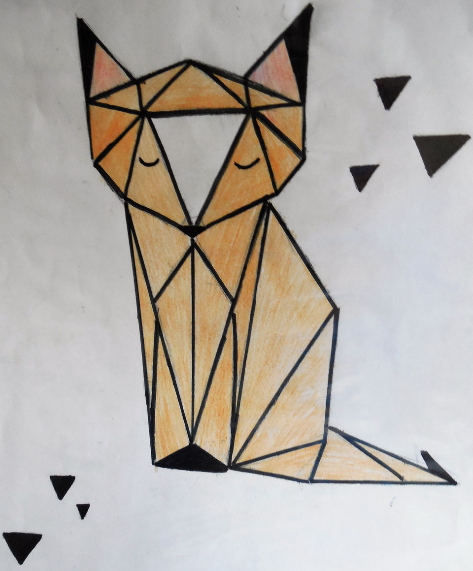 Рисунок из треугольников