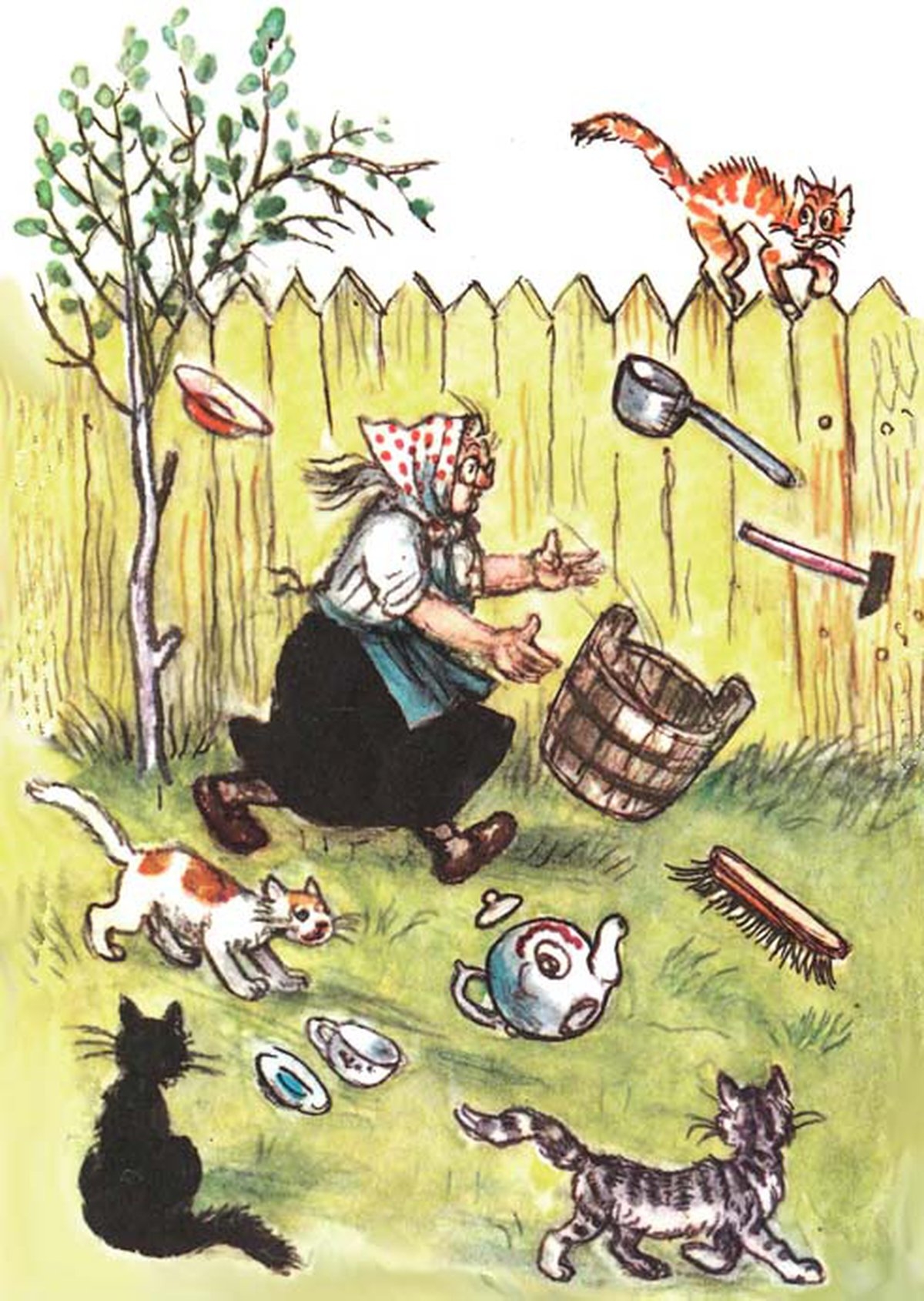 Иллюстрации к сказке Федорино горе Корнея Чуковского