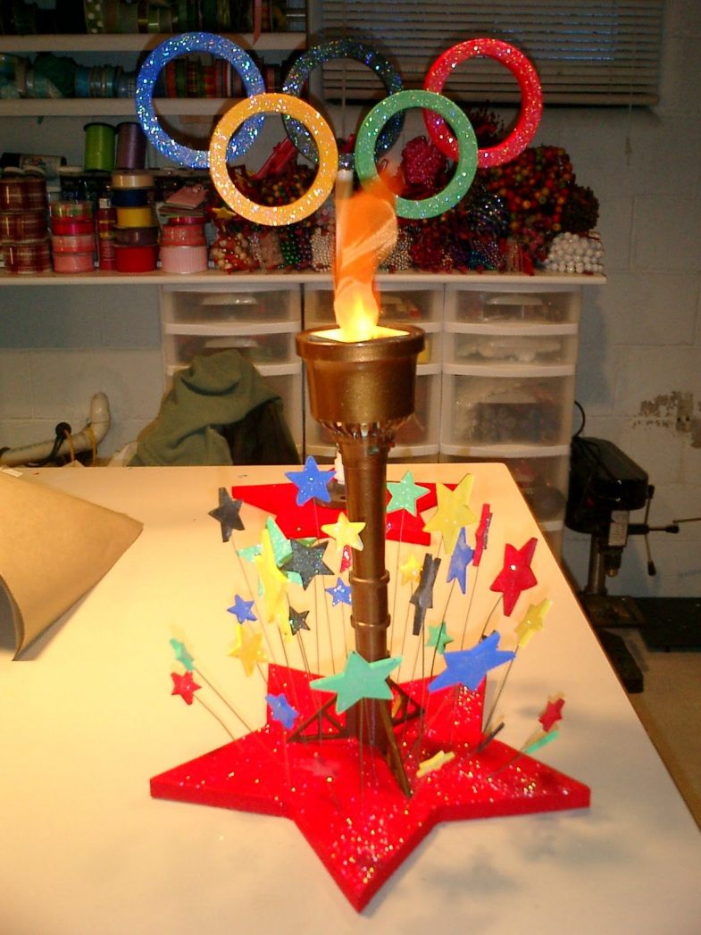 Как сделать Олимпийский флаг из цветной бумаги своими руками?