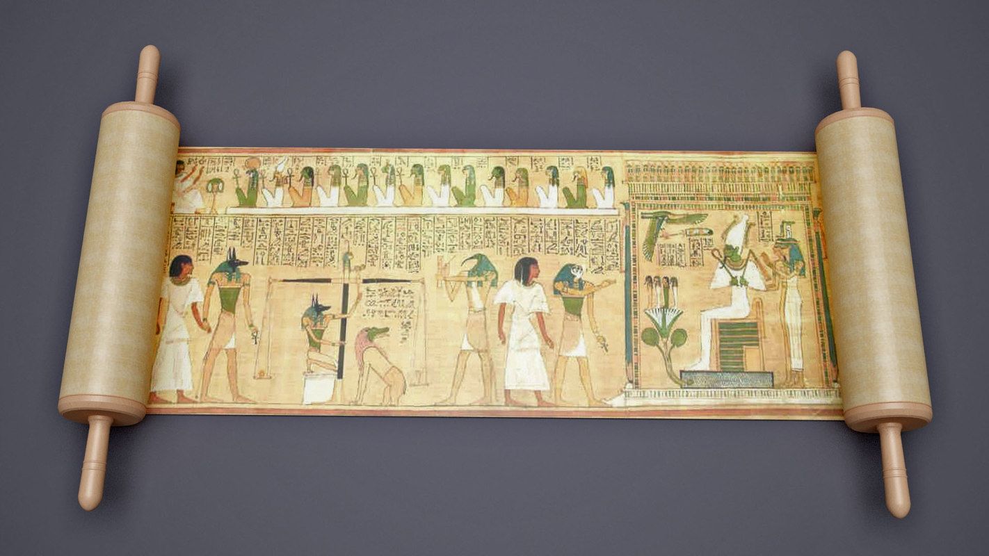 Папирусный свиток в древнем Египте