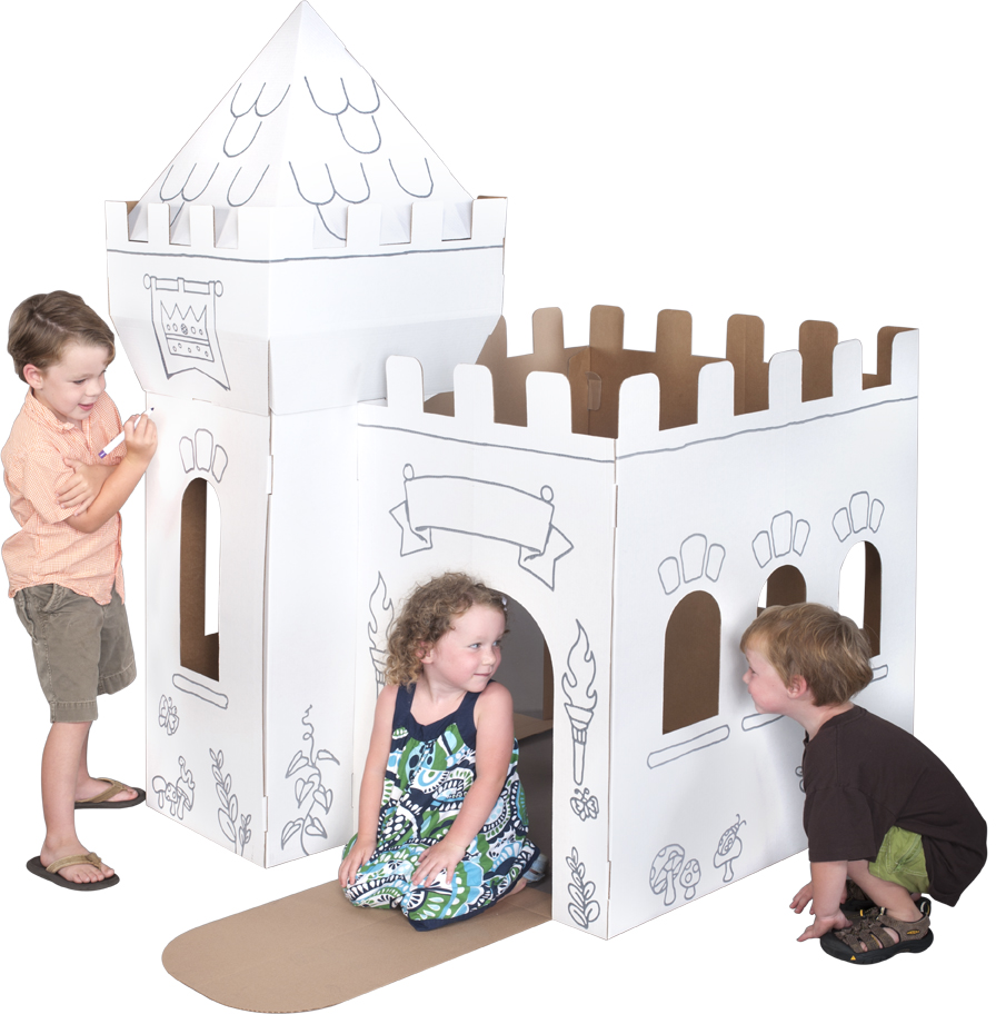 Картонные домики и замки для детей