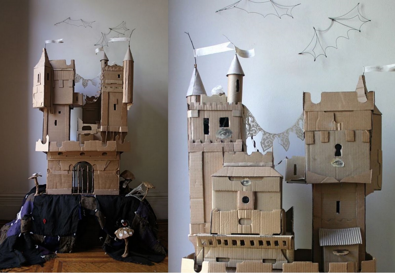 Сказочный замок из картона