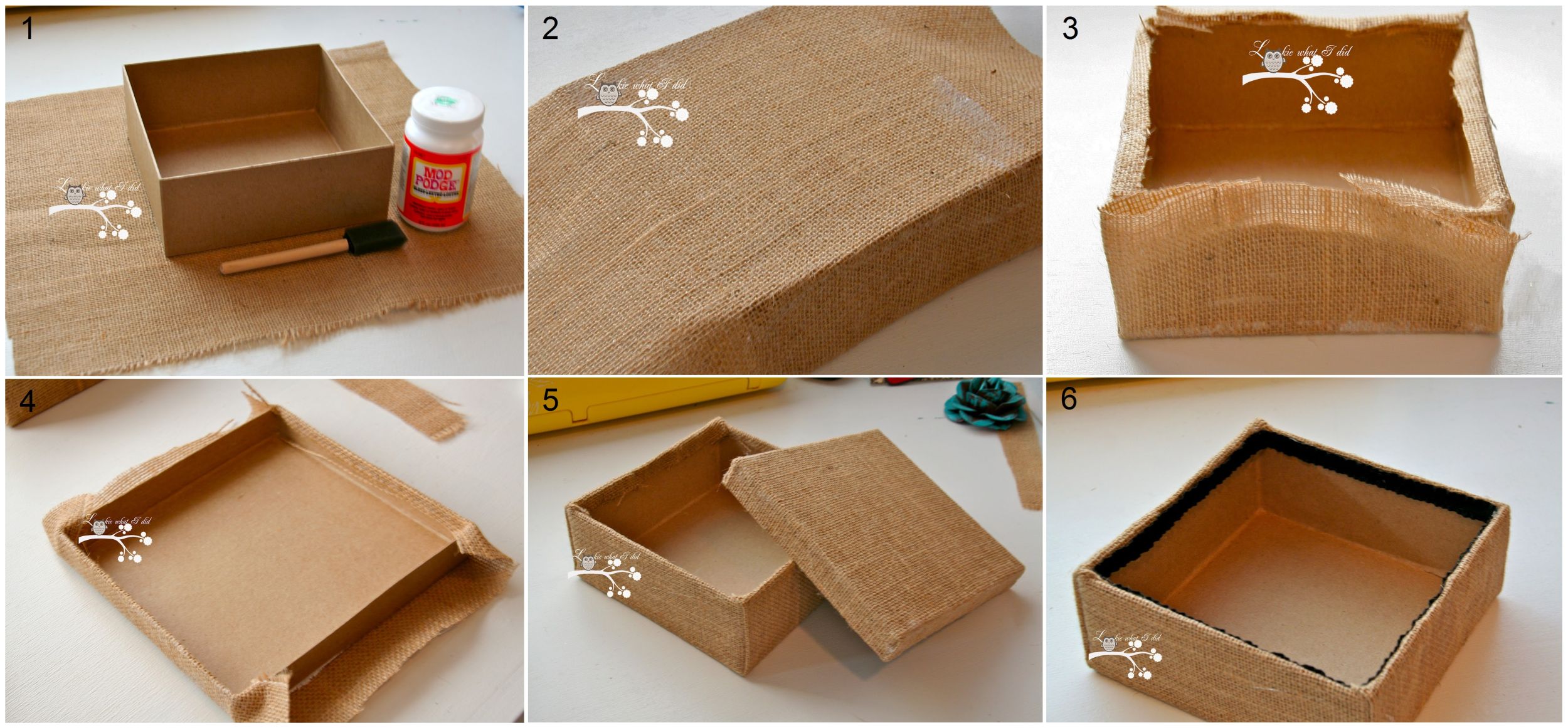 Украсить обычную картонную коробку