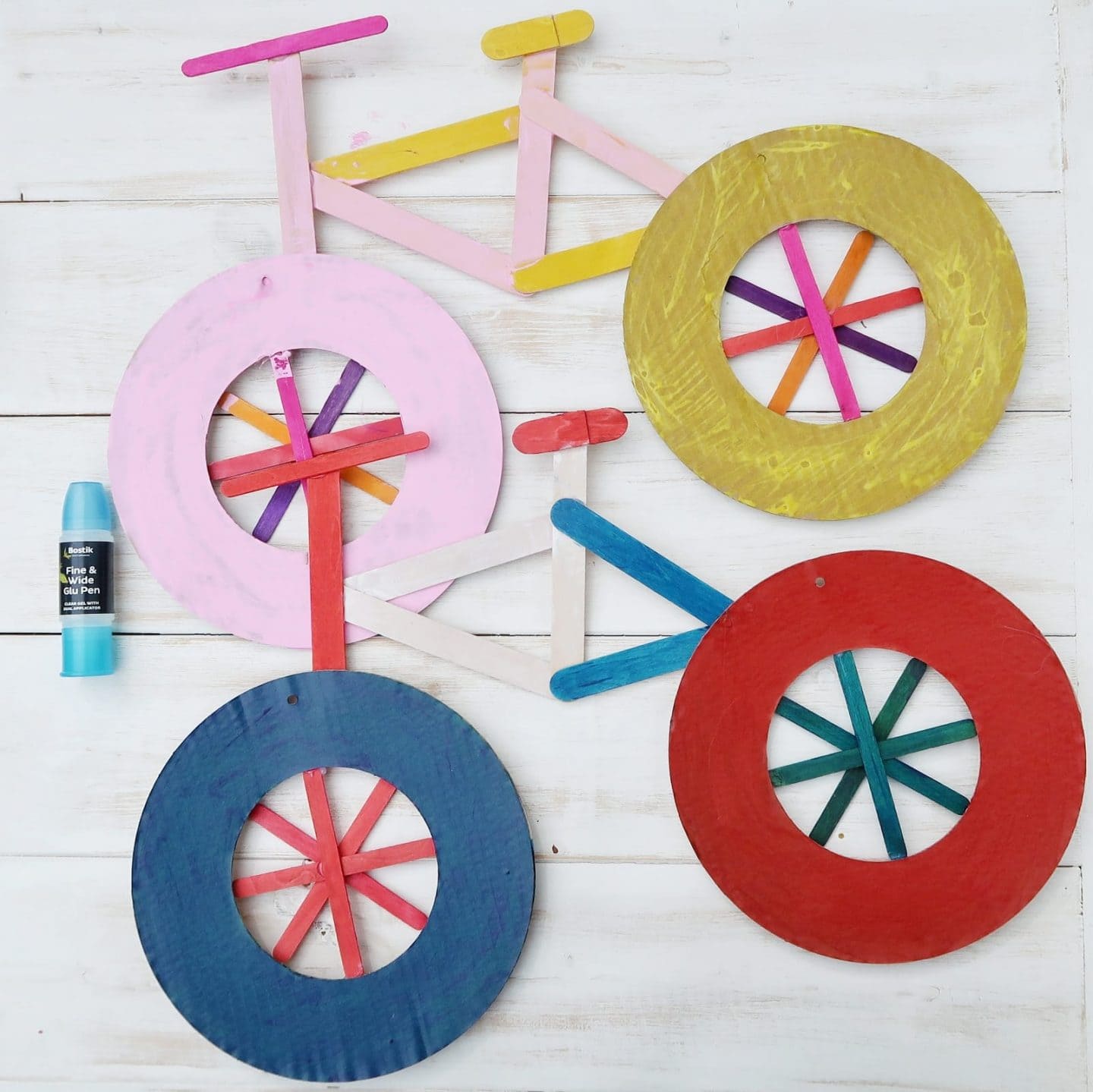 Велосипед из картона и бумаги с пошаговыми инструкциями