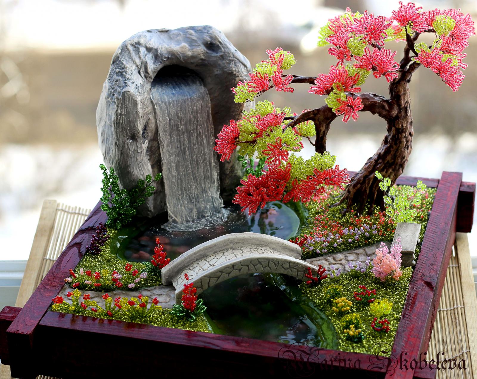 Японский сад композиция