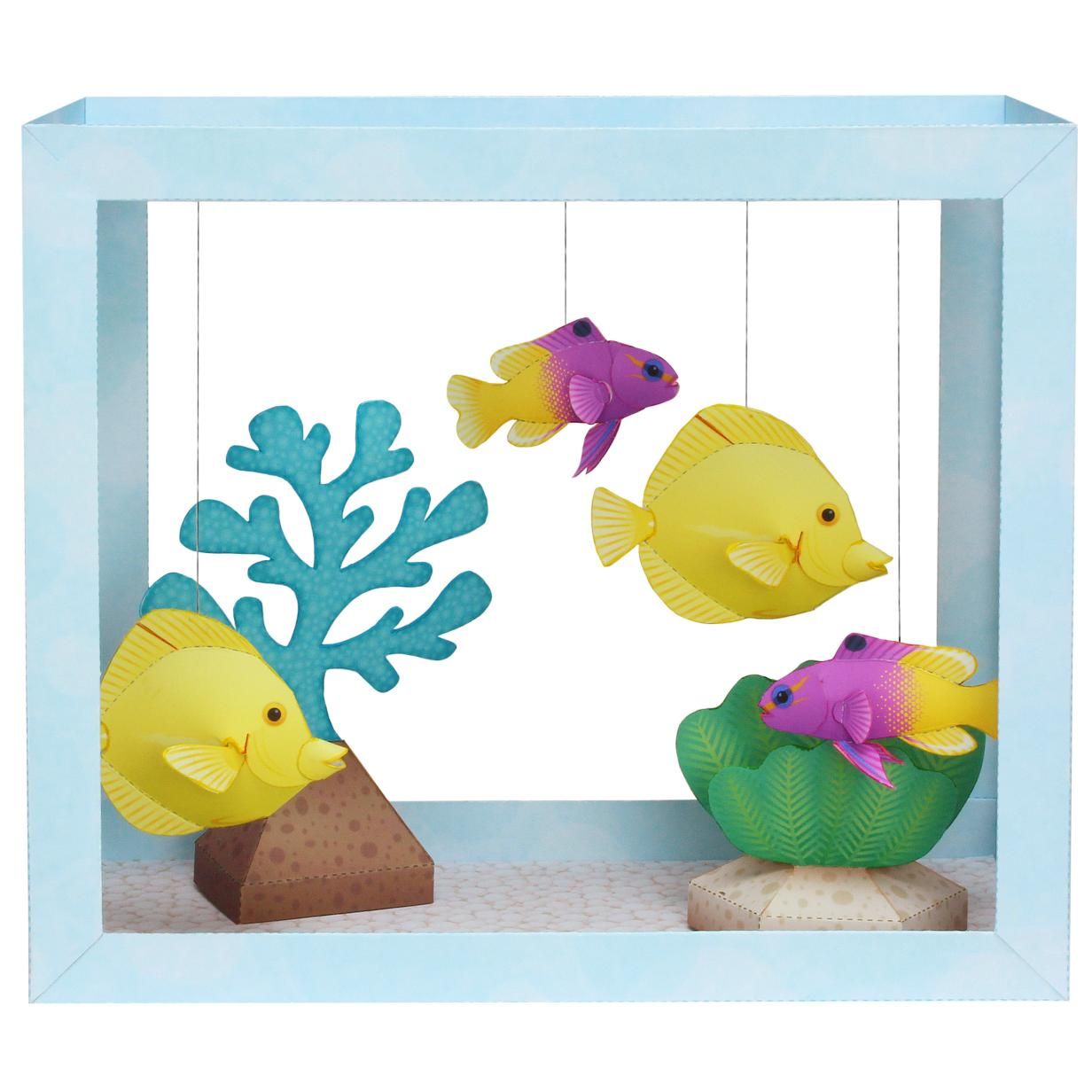 Бумажные рыбки для аквариума