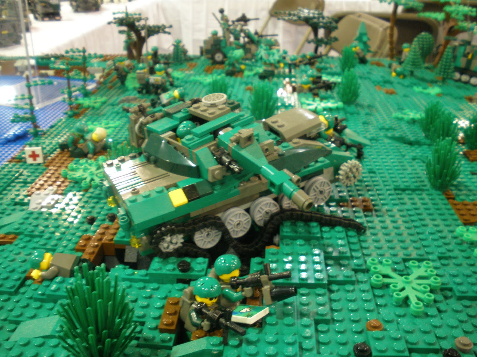 Лего база Солдатов диорама