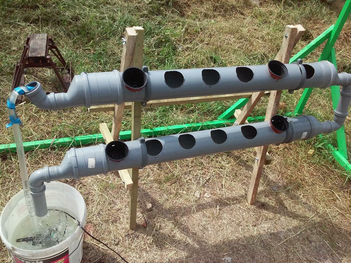 Гидропоника из 110 трубы для канализации