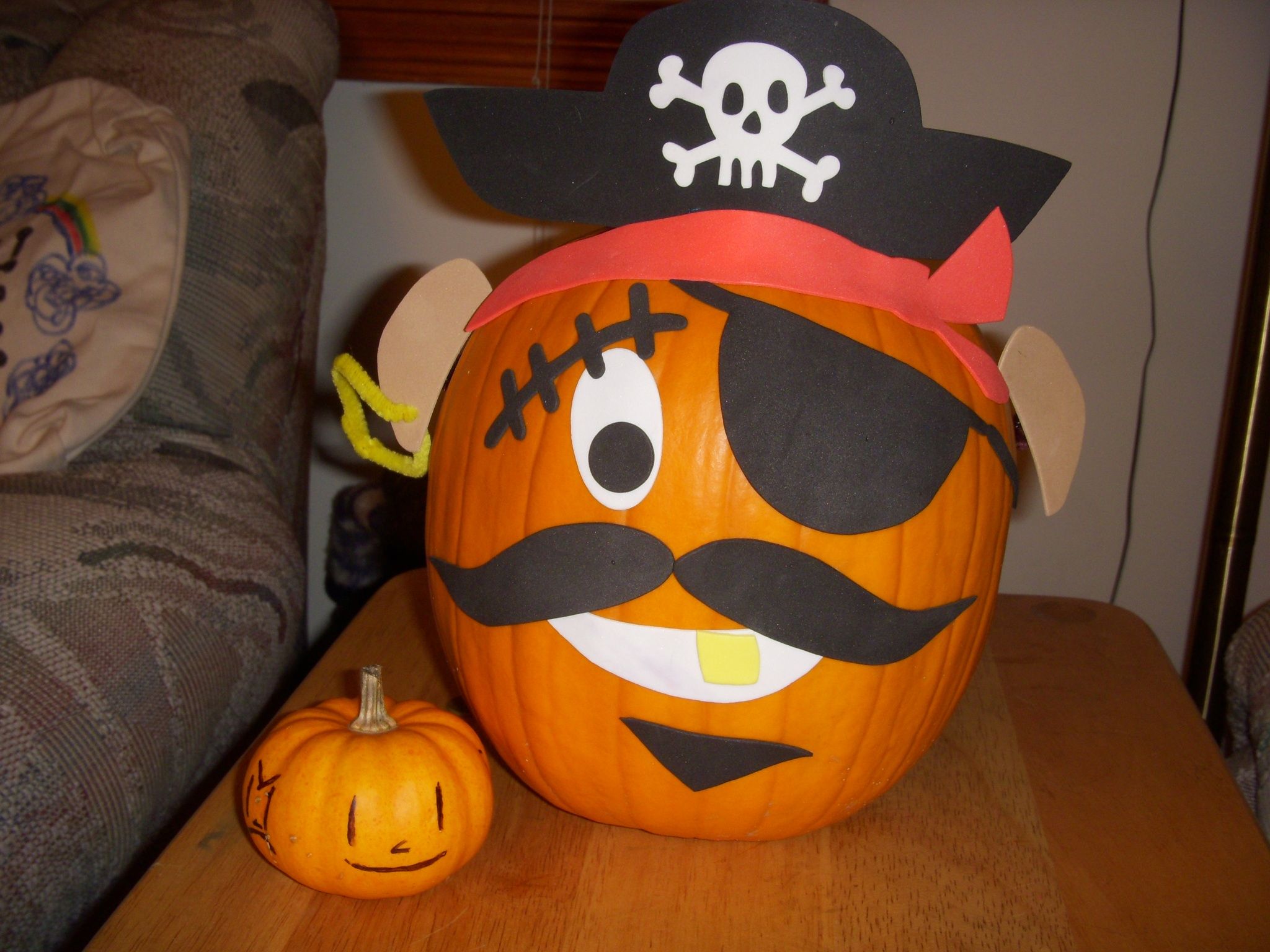 Тыква пират на Хэллоуин