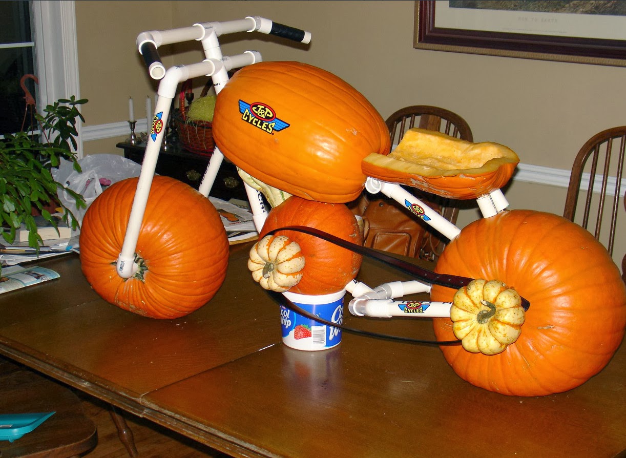 Велосипед из овощей