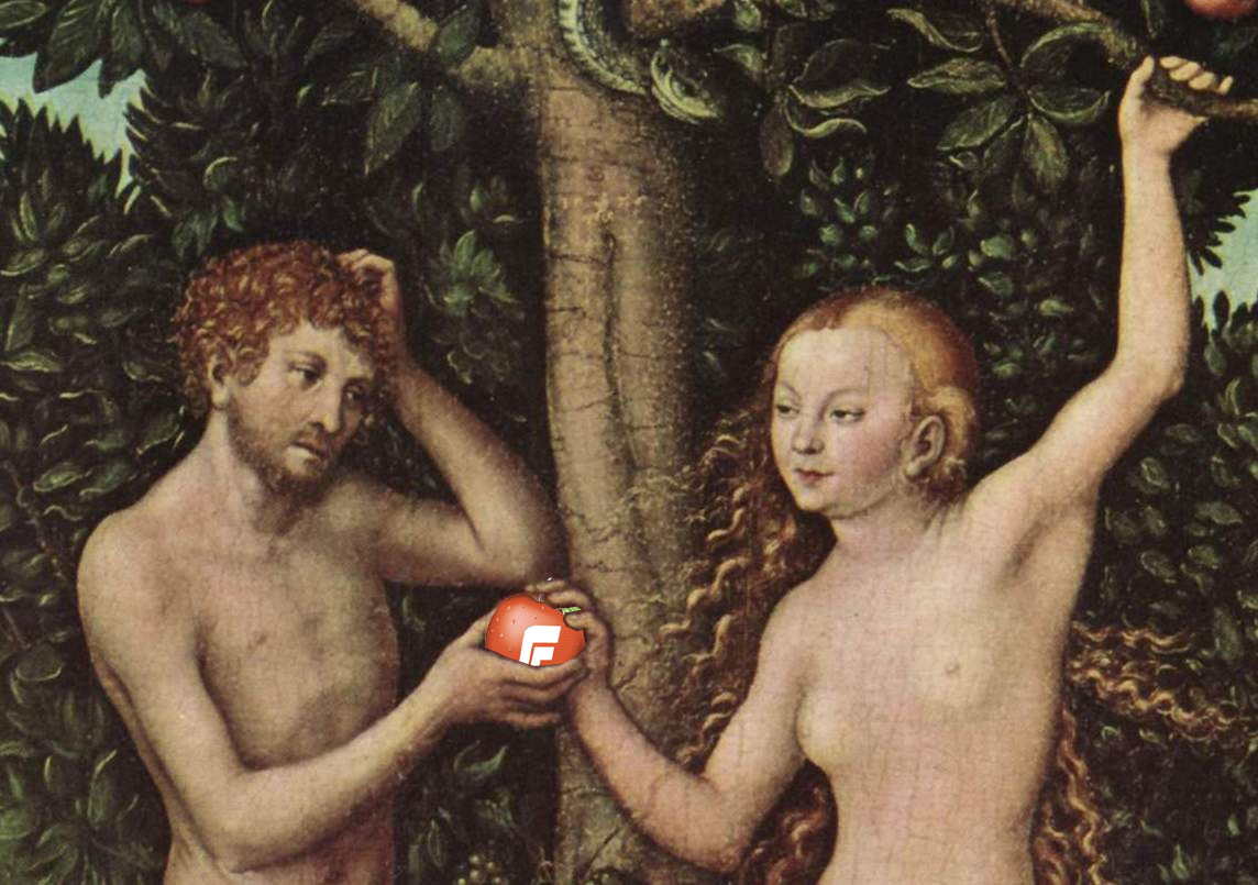 Адам и ева яблоко