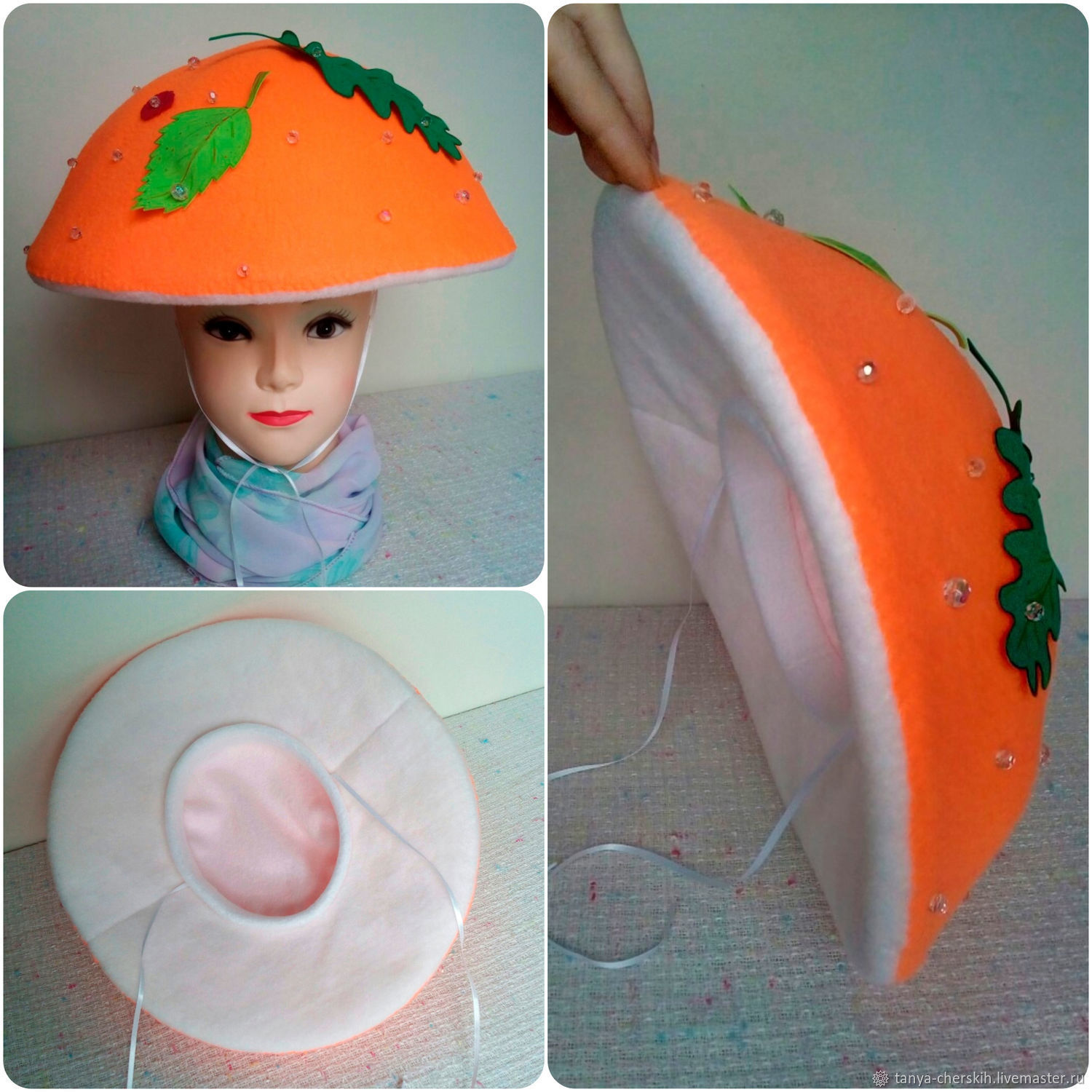 Шляпа мухомор из бумаги (Hat mushroom) /DIY