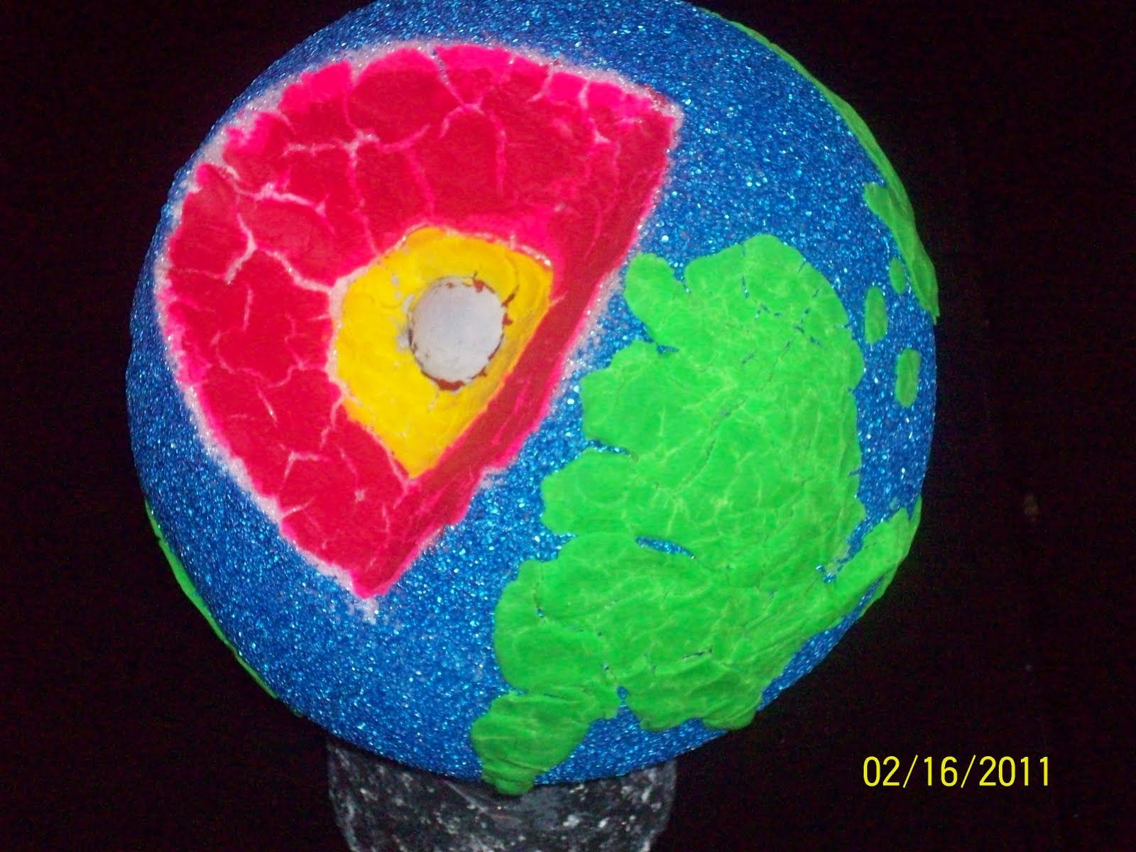 Earth layers for Kids Handmade