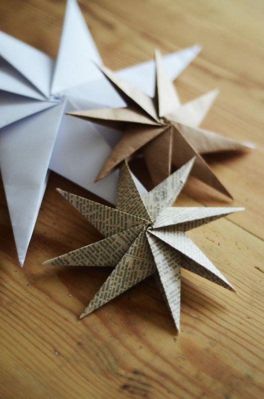 Восьмиконечная звезда оригами