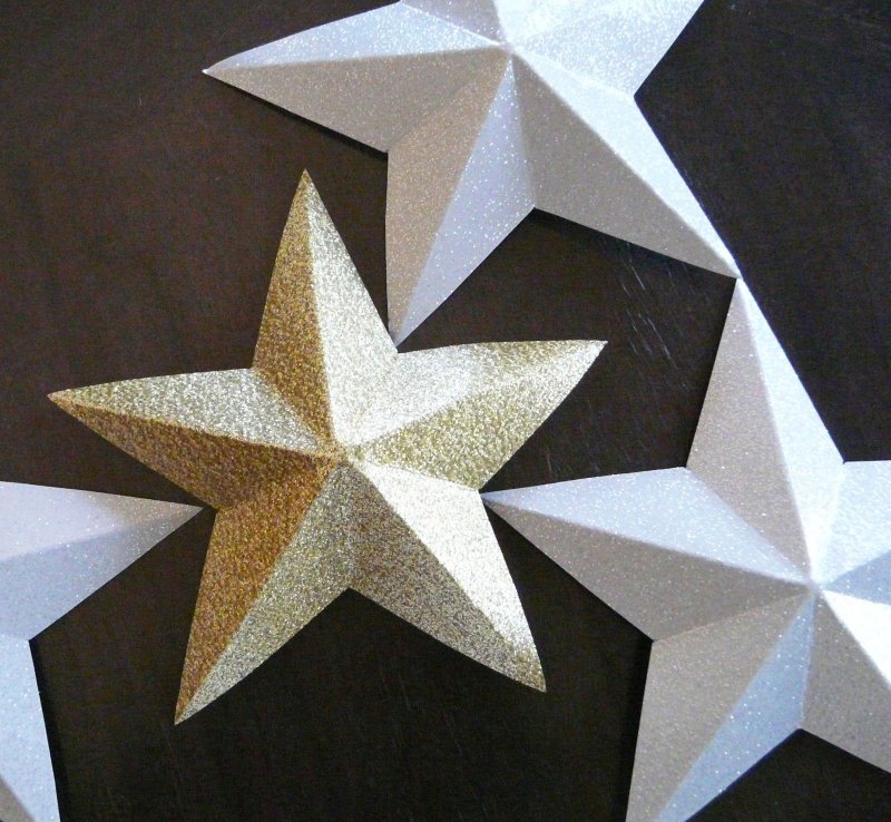 Новогодний декор звезда из шпажек