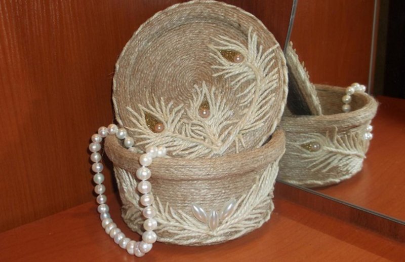 Декор из веревки и шпагата