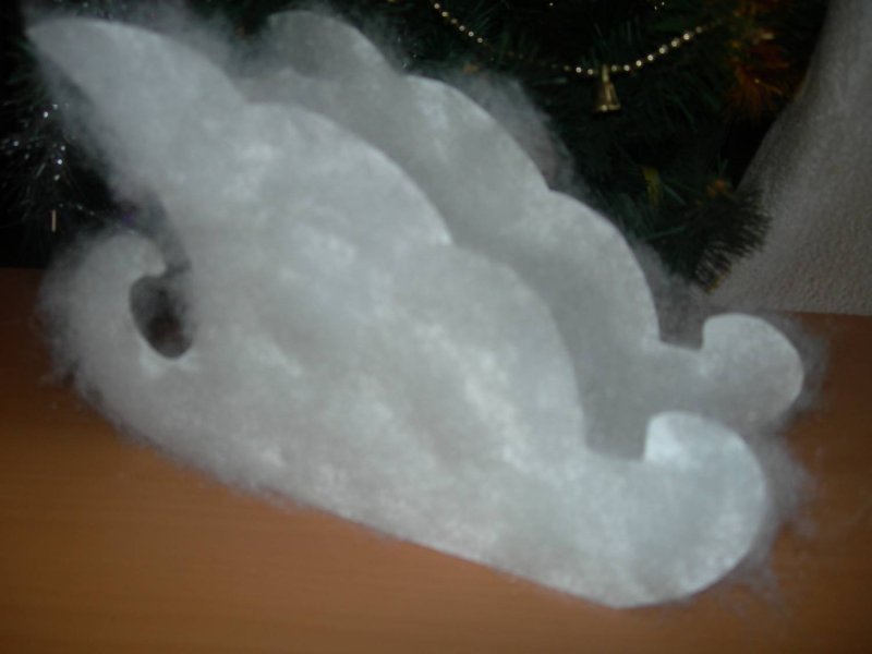 Снеговик из ваты