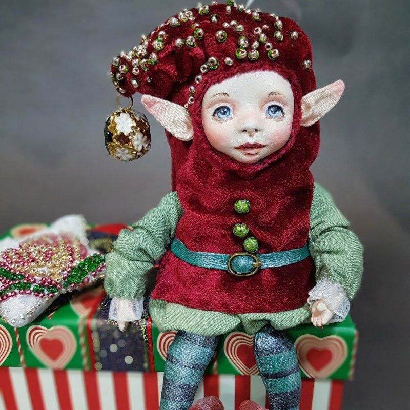 Рождественский Эльф кукла