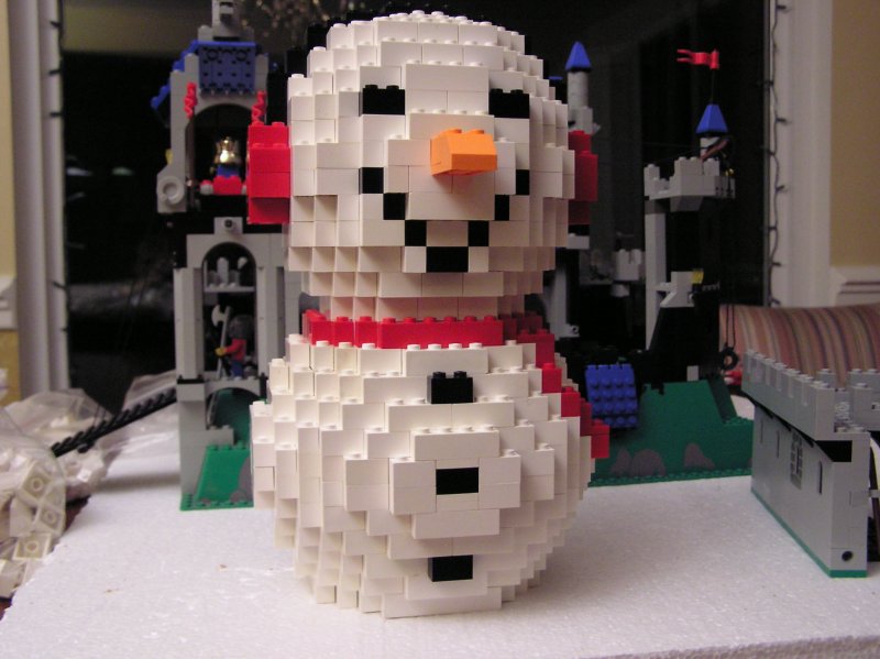 Снеговик из лего
