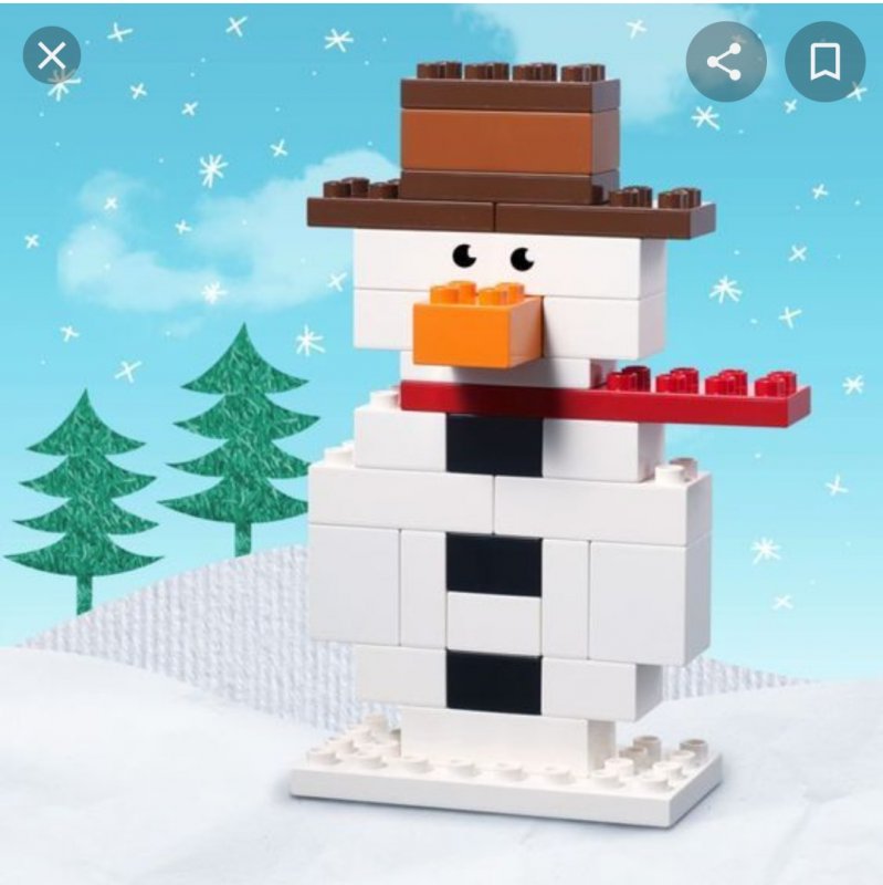 LEGO creator Снеговик