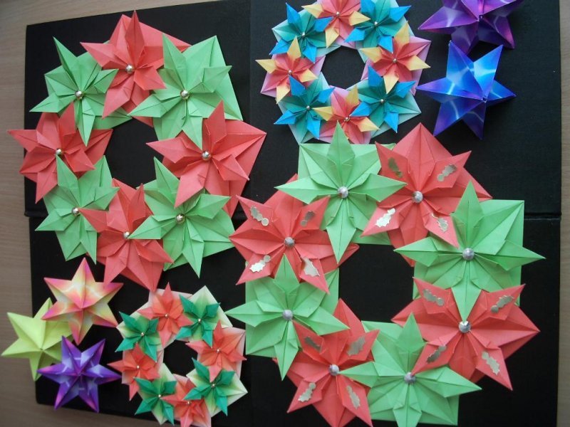 Оригами к новому году
