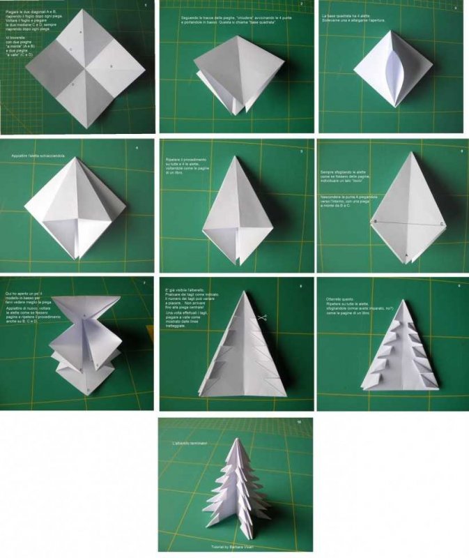 Ласка оригами из бумаги