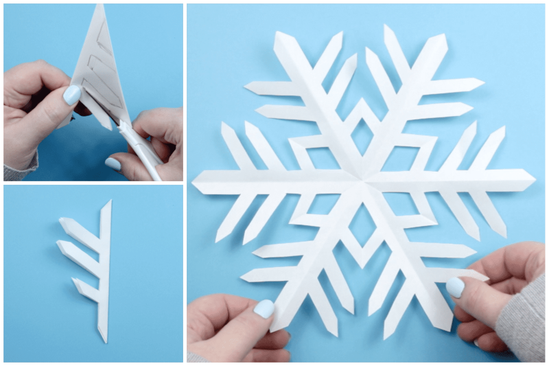 Как сделать снежинку из бумаги