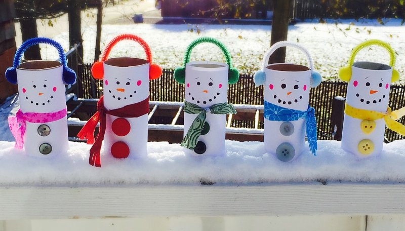 Снеговик для украшения в детском саду