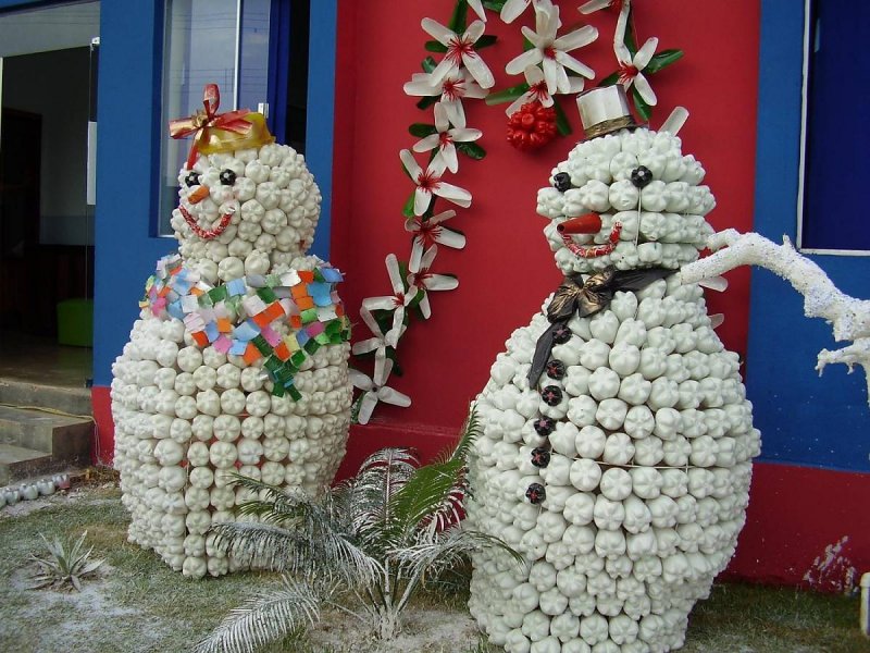Конкурс снеговиков в детском саду
