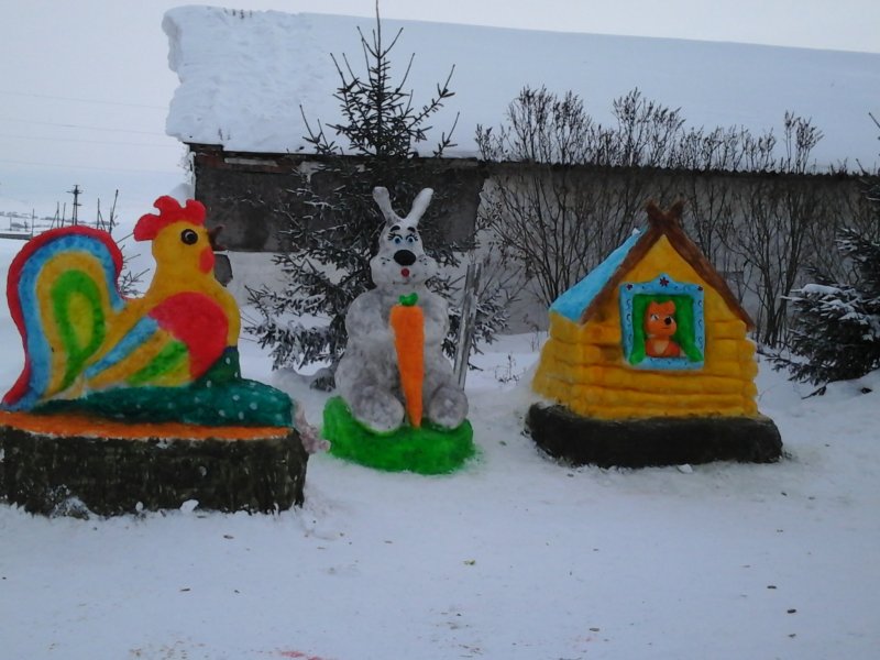 Поделка домик Деда Мороза