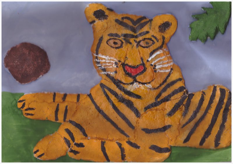Тигр поделка для детей на новый год