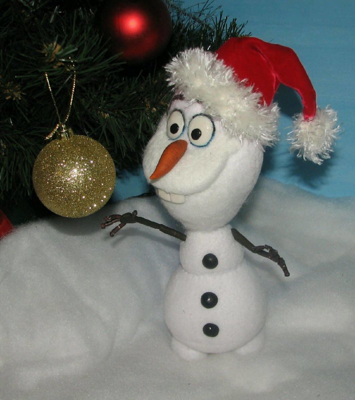 Снеговик из папье-маше своими руками