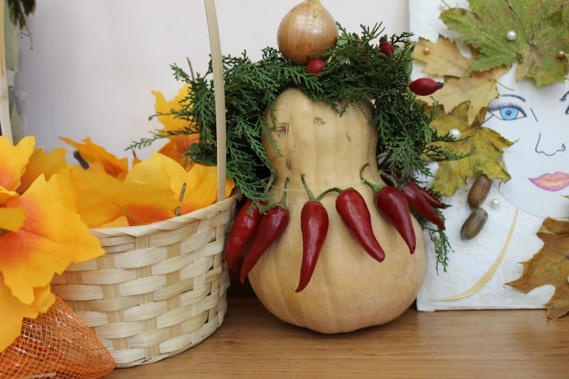 Осенние композиции из овощей и фруктов