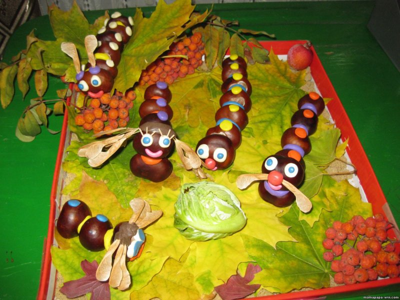 Осенняя корзина поделка в детский сад