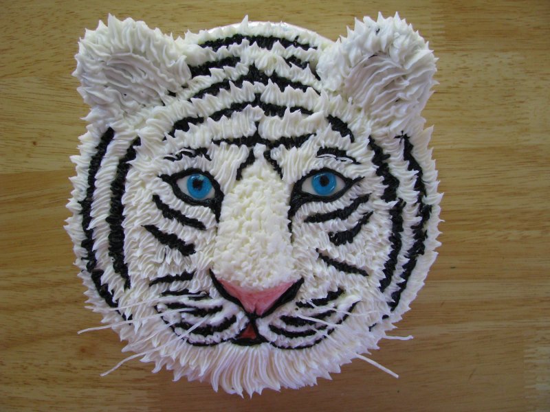 Торт тигр из крема