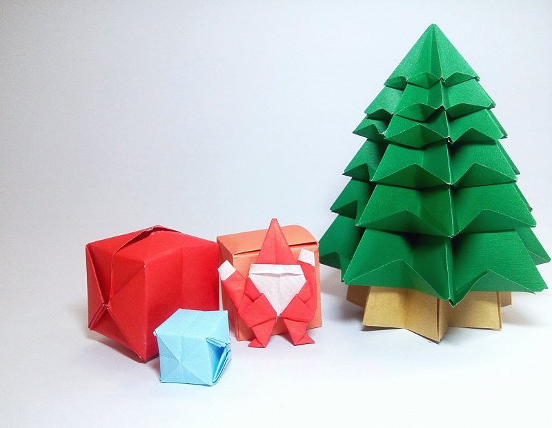 Оригами Рождество