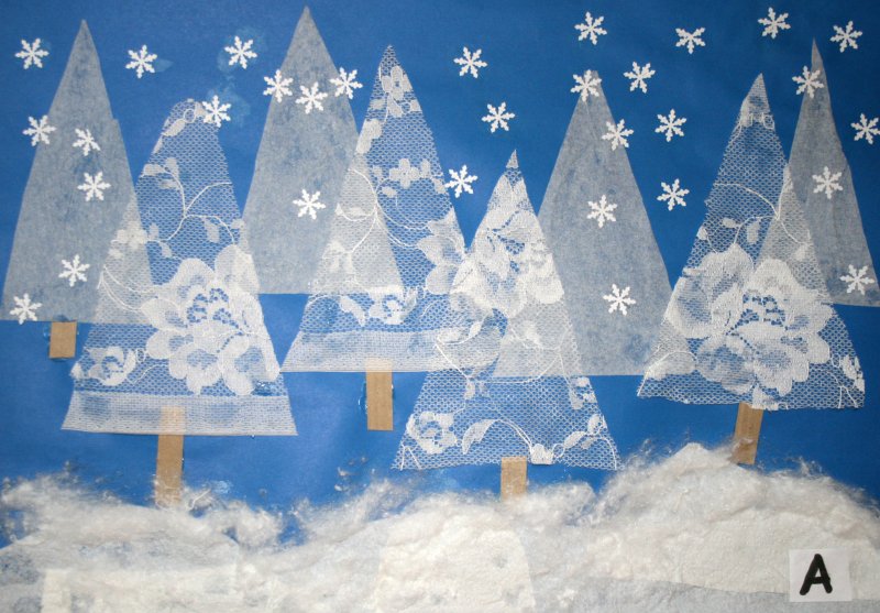 Наклейка на окно Снежное кружево