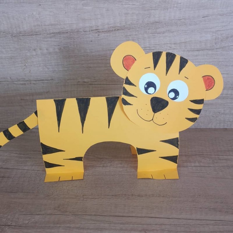 Елочная игрушка тигр своими руками
