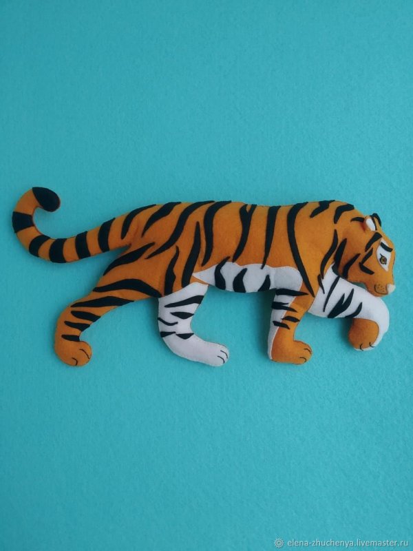 Елочная игрушка тигр своими руками
