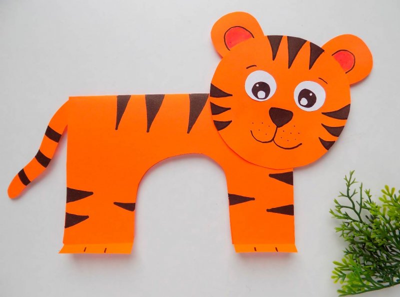 Поделка тигр для детей в садик