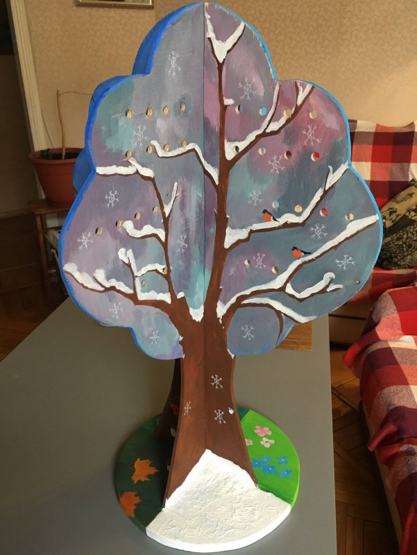 Дерево четыре сезона в детском саду