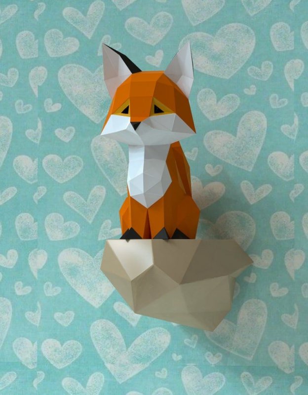 Papercraft фенёк лисица