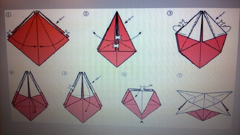 Оригинальный конверт оригами