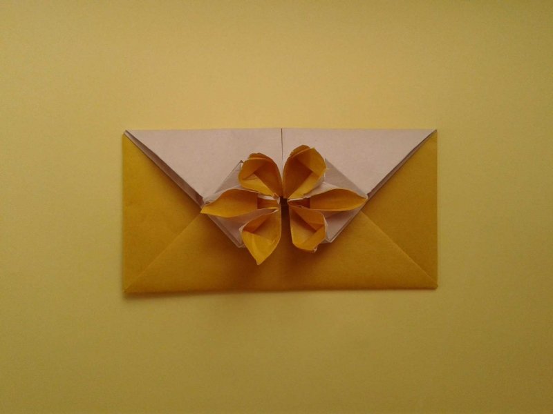 Маленький конверт оригами