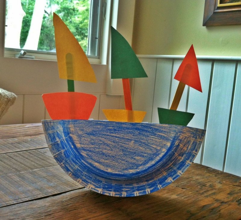 Кораблик из оригами